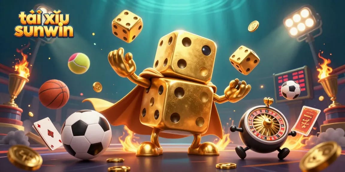 Engage in thrilling tài xỉu sunwin gameplay with vibrant 3D casino elements and dynamic sports visuals.