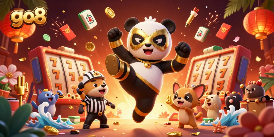 Engage in festive online gaming escapades at go8 with lively characters and festive elements.