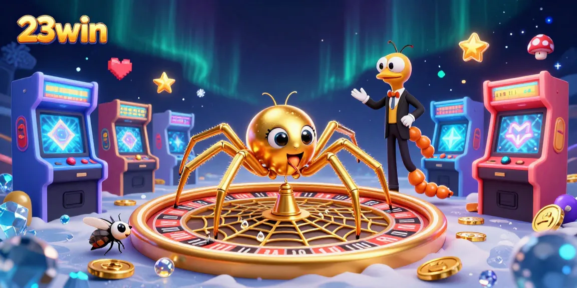 Spin the roulette wheel with 23win as a golden spider and centipede croupier lead an exciting game.