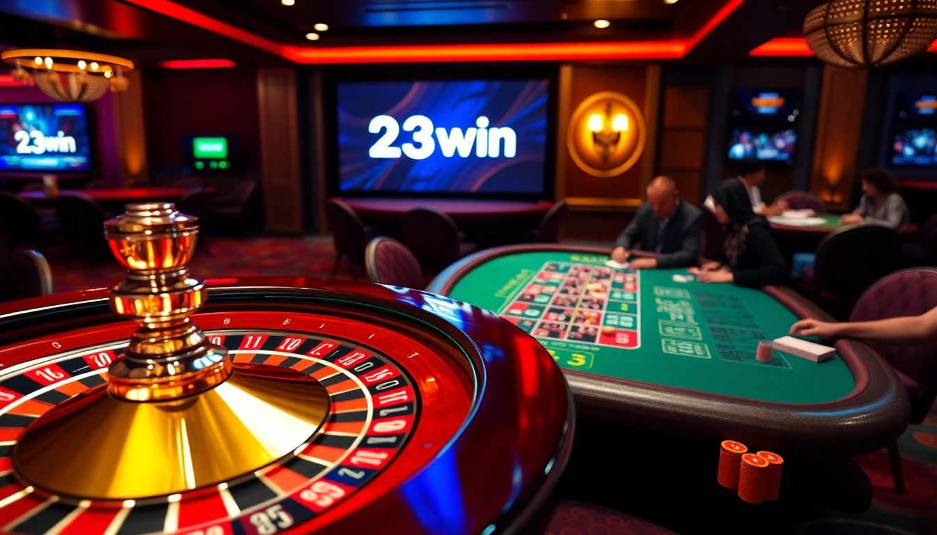 Experience the thrill of gambling at 23win with engaging tabletop games and vibrant casino ambiance.