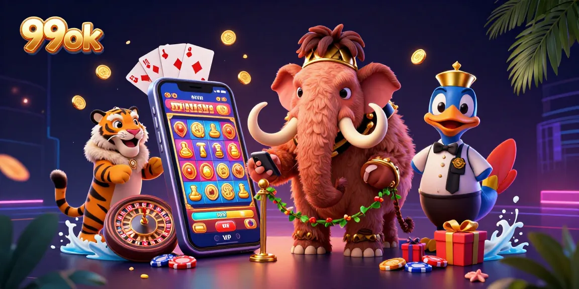 Engage with exciting games at 99ok while enjoying slot reels and vibrant casino dynamics.
