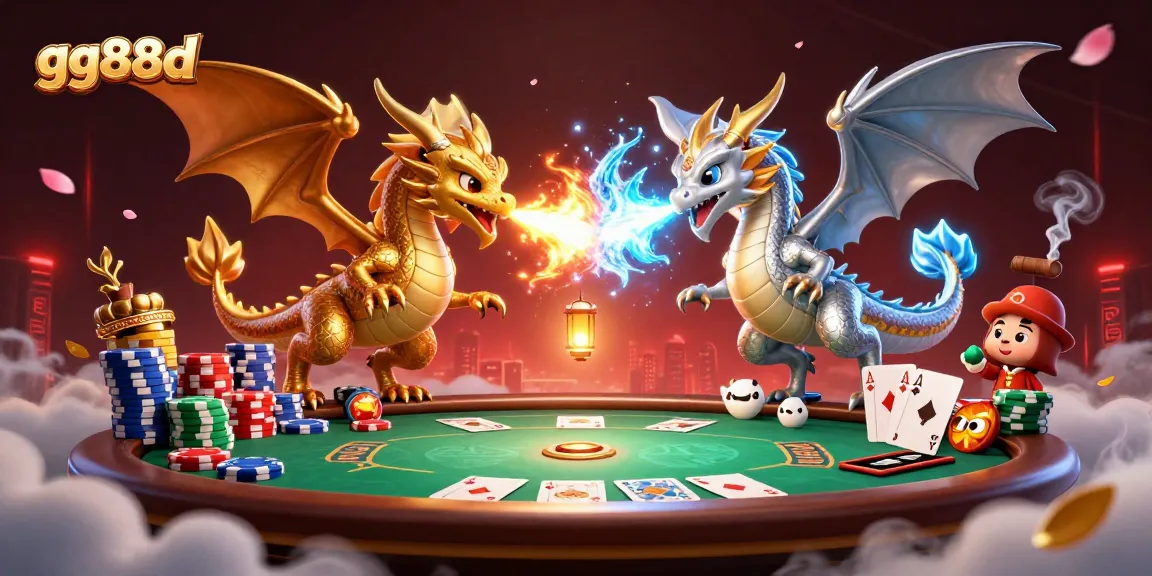 Immerse in thrilling action at gg88d with fiery dragons and dynamic poker elements.