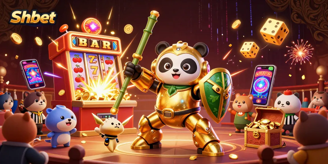 Shbet delivers an exciting gaming experience with vibrant 3D action featuring dynamic slot symbols and a joyful atmosphere.