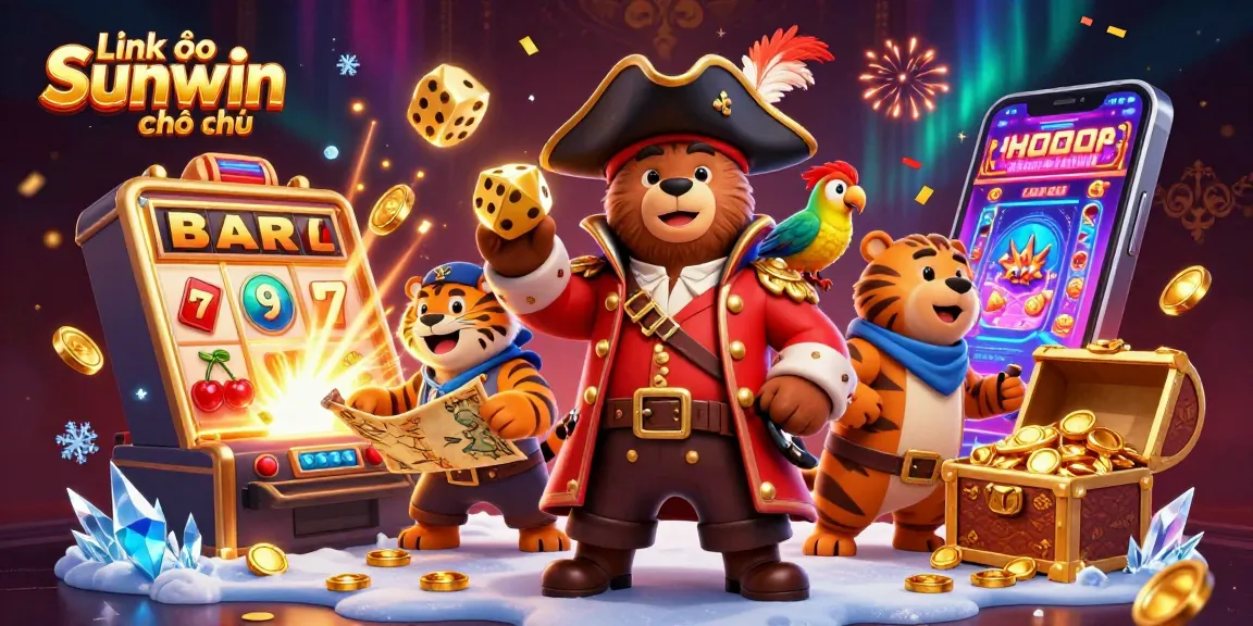 Experience thrilling gameplay at Link vào Sunwin chính thức with vibrant 3D characters and casino elements bursting with action.