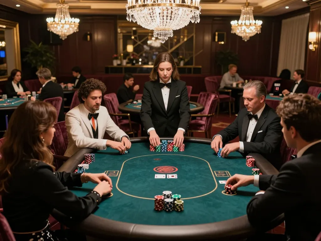 Experience high-stakes poker gameplay at VIP table with access to Link Rik88 chính thức platform.