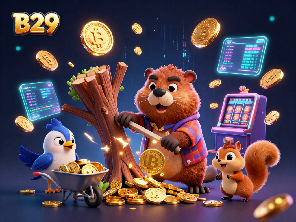 Spin the B29 slots and watch golden coins rain down with animated characters!