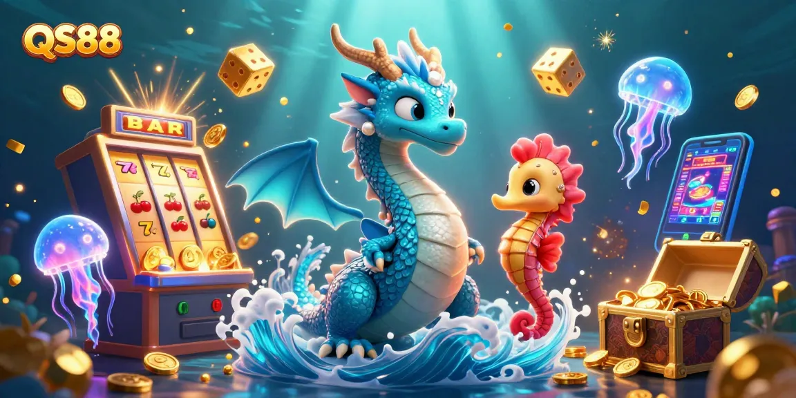 Experience the magic of QS88 with dynamic scenes of jackpot excitement and stunning underwater characters.