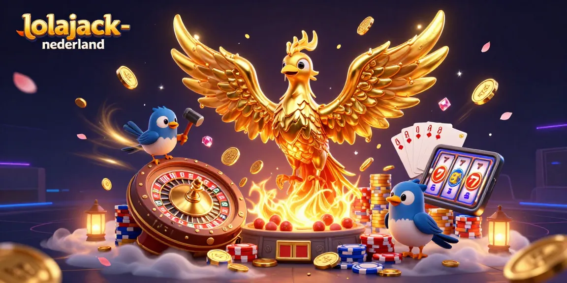 Experience the thrill of gaming at lolajack-nederland with golden phoenix and casino elements.