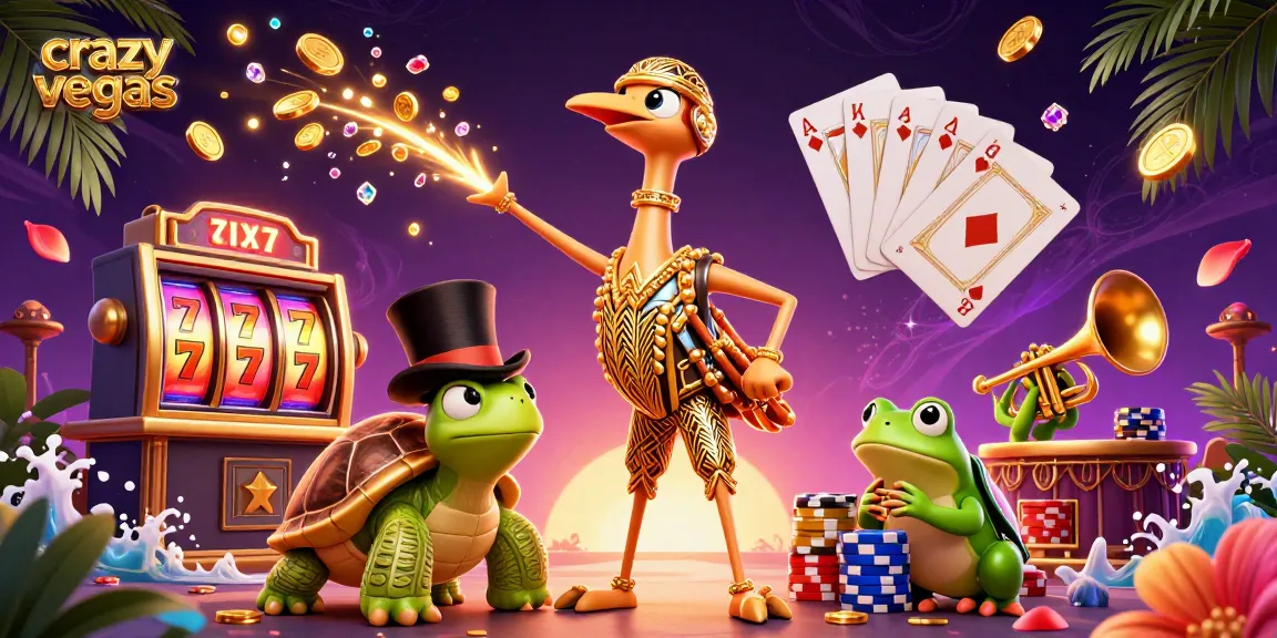 Experience extravagant online gaming at crazyvegas with dynamic slots and vibrant casino elements.