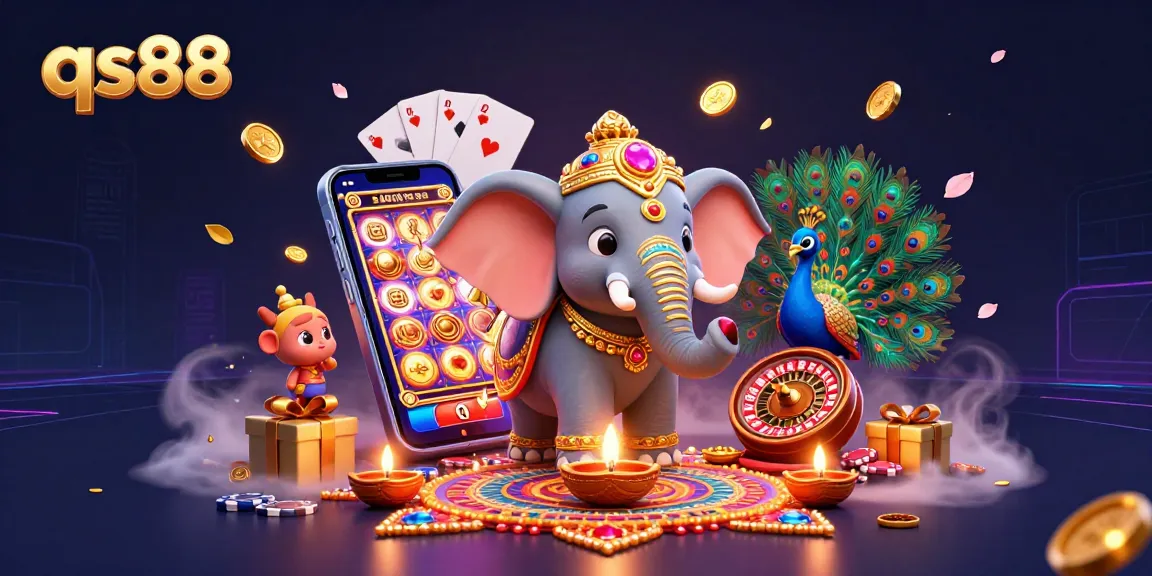 Spin the reels at qs88 with festive gambling elements and vibrant 3D characters.