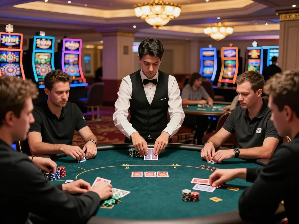 Players at an exciting poker table strategizing their next moves while enjoying the thrills of TX88 casino gaming.